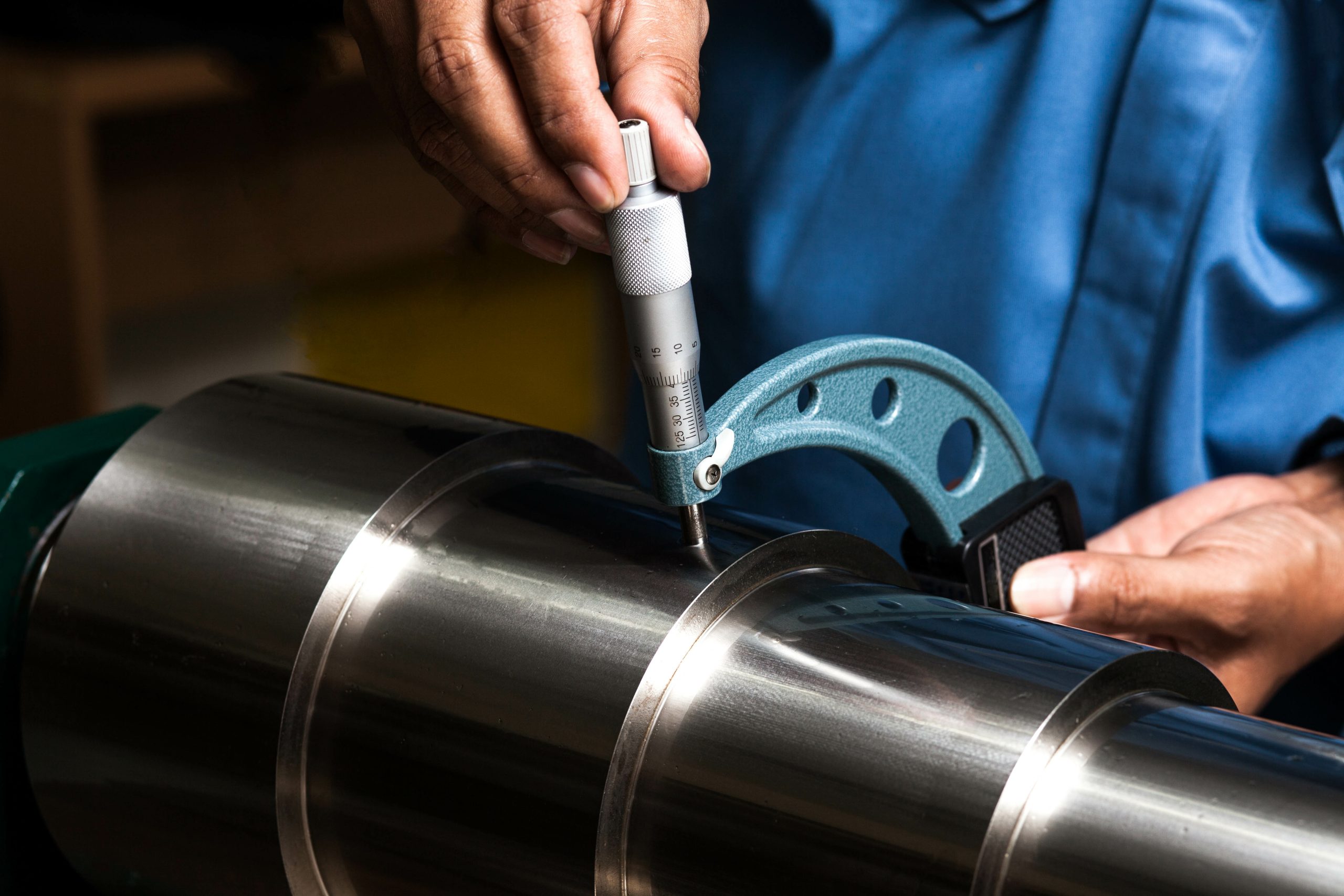 Dimension inspection with outside micrometer